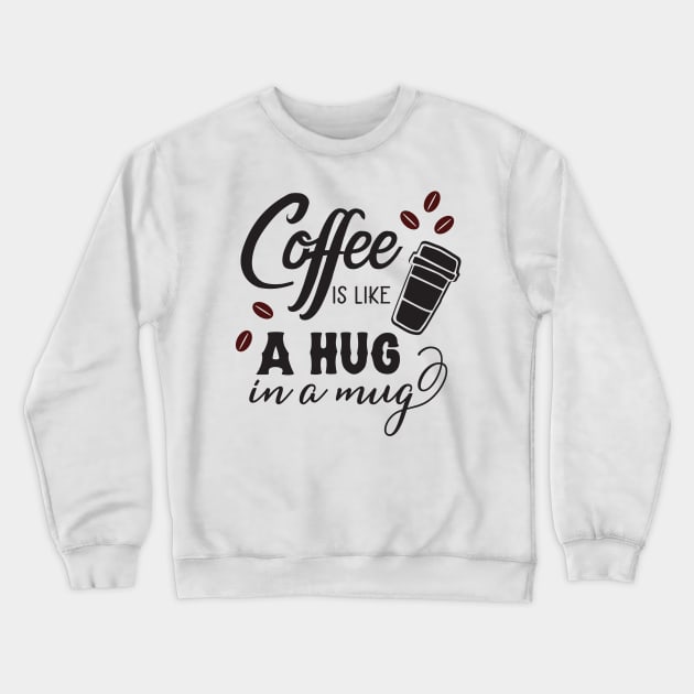 Lettering Art Coffee Crewneck Sweatshirt by Saldi